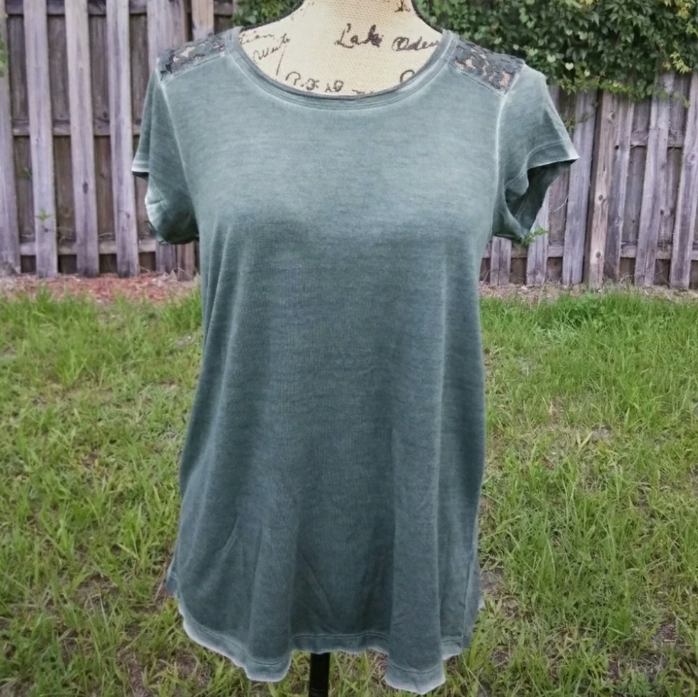 Dantelle Lace Accent Shirt / Brand New with Tags